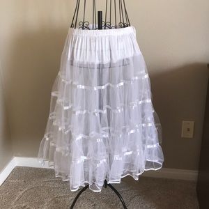 White Underskirt Petticoat